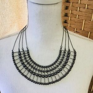 Hematite beaded necklace